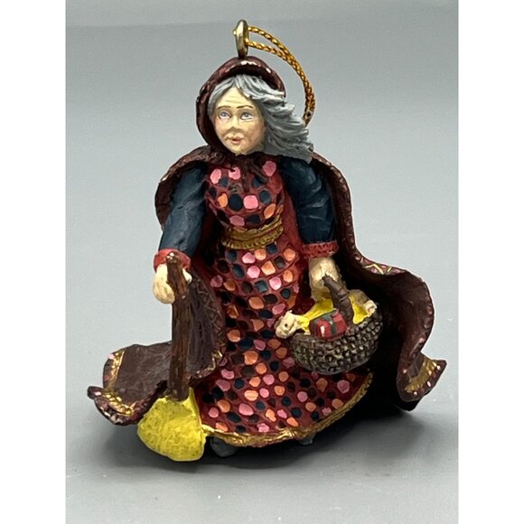 90's Vtg 2 Handcrafted Wizard & Witch Ornaments 3" Set Rodriguez & Duncan Resin - Picture 11 of 16